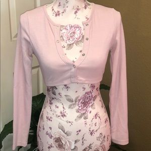 Pink Crop Long sleeve